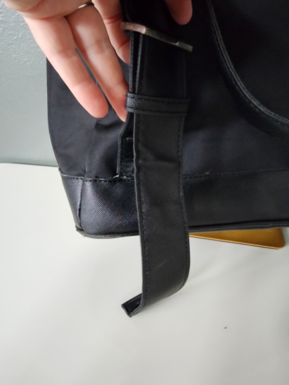 Prada Black Nylon Backpack Triangle Logo Zip Backpack Made in Italy - Picture 8 of 12